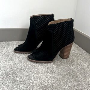 Lucky Brand black booties - barely worn